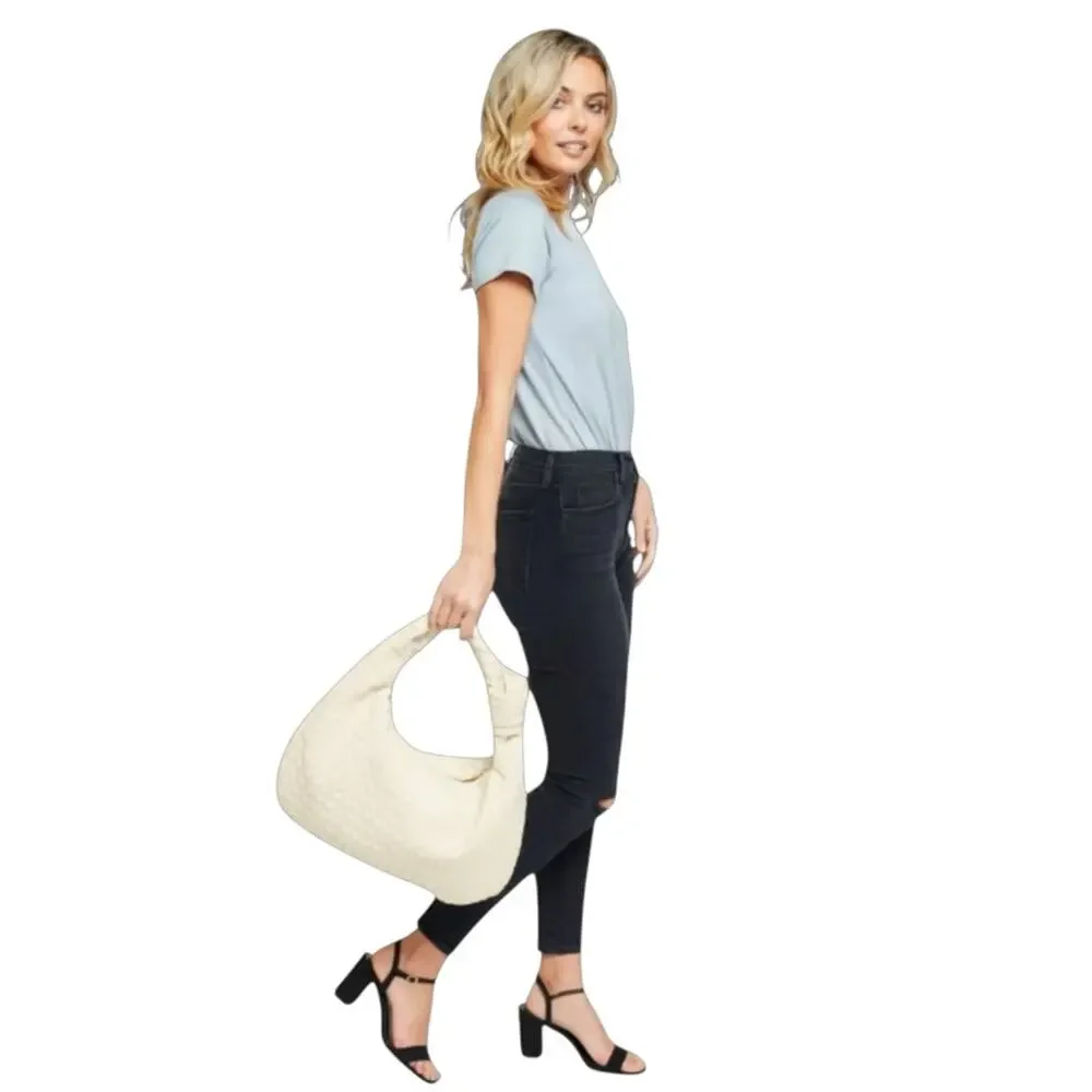URBAN EXPRESSIONS Cream VANESSA HOBO BAG Purse